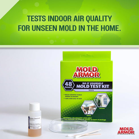 Mold Armor Do It Yourself Mold Test Kit - Safe and Easy to Use, Test Surface Mold, Air Quality, and HVAC, DIY at Home