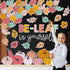JarThenaAMCS 71Pcs Fall Tree Bulletin Board Decorations, Motivational Boho Cutouts for Classroom