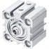 Pneumatic Air Cylinder: 25mm Bore, 10mm Stroke, Thin Double Action Hydraulic Cylinder SDA 25 X 10