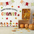 Whaline 66 Pcs Fall Bulletin Board Kit, Happy Thanksgiving Set with Gnome Maple Leaves Decoration for Classroom Decor