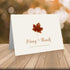 Little Notes by Comptime (40 A-2 Wedding Thank You Cards Foldover Cards and Envelopes) Fall - Autumn Natural White