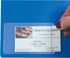 C-Line Self-Adhesive Business Card Holders, Clear, Side Load, 2 x 3.5, 10/Pack
