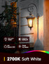 Dusk to Dawn Outdoor Light Bulbs, 6W Equivalent 60W ST64, 2700K Soft White, 600LM LED, E26 Base, 4 Pack