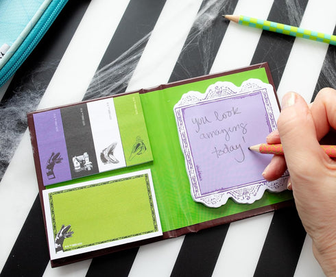 Beetlejuice Handbook for The Recently Deceased - Sticky Note and Tab Box Set, Notepad Stationery for Office