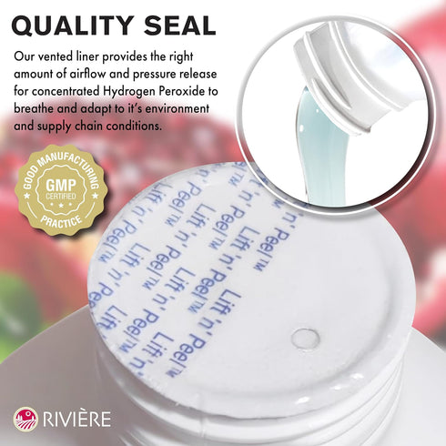 12% Rivire Scented Hydrogen Peroxide Gallon, Pomegranate