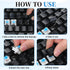 Bruislard 50 3D PCS Blue Keyboard Clicker for Prints Mechanical Keyboard Switches, Keyboard-Clicker with Remover Tool