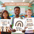 Hadley Designs Diversity Posters for Classroom – 6 Inclusive Everyone Is Welcome Decor, Neutral Multicultural Kindness
