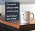 Funny Office Desk Decor Box Sign, Engineered Wood Home Office Decorations for Women, Cute Cubicle Desk Accessories