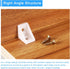 20Pcs 90 15.2x20x20mm uxcell Degree Plastic Corner Braces, Nylon Shelf Right Angle Brackets with Screws for Cabinets
