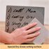 Magnetic Bulletin Board with Stand - Small Dry Erase Memo Board, Tabletop Metal Easel for Magnet Display, 8x8 Inches