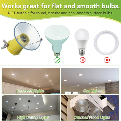 Bulb Bulb Dreyoo Light Changer for High Ceilings and Recessed Lights, Suction Cup Light Changer Compatible