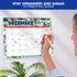 Decorably Wall Calendar Landscape - 18 Months Academic 2024 Calendar, July 2024 to Dec 2025, 14.5x11.5 inch