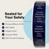 Tamper Evident Tape, 500 Tamper Proof Stickers for Increased Security During Delivery, Navy Blue Safe Food Seal