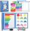 Ralout Magnetic Fraction Educational Puzzle, Magnetic Fraction Tiles and Circles, Elementary Fraction Manipulatives,