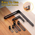 20Pcs 2.87"x0.94"x0.59" (73x24x15mm, uxcell L-Shaped Brackets Corner Brace, Corner Bracket Shelf Bracket Right Angle