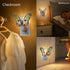 1-Pack 7W 3000K KY&BOSAM Butterfly Night Lights Plug into Wall Plug in Night Light Dusk to Dawn Warm White Bright Real