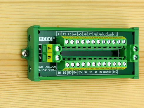 30Amp/300V 2x12 Position Terminal Block Distribution Module, Screw Mount