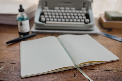 Tomoe River A5 Notebook, 68gsm Cream Paper, 192 Blank Pages with Lay Flat Binding for Writing and Sketching