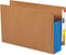 Smead End Tab File Pocket, Extra Wide Legal Size, 3-1/2" Expansion, Redrope with Blue Gusset