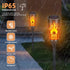 6 Pack IP65 Toodour Solar Lights Outdoor, Solar Torch Lights with Flickering Flame, Waterproof Yard Lights Landscape