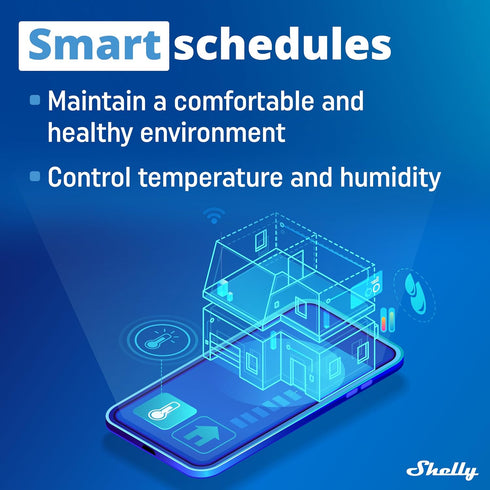 Shelly Plus Add-On - Bluetooth for Shelly Plus Devices, Measures Temperature & Humidity, Works with Alexa & Google