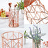 Rose Gold Pencil Cup, Wire Metal Mesh Pen Holder, Makeup Brush Organizer, 1PC for Office Home School