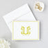 Designing Moments Set 10 24-35 Personalized Vintage Monogram and Name Stationery, Custom Folded Cards for Women