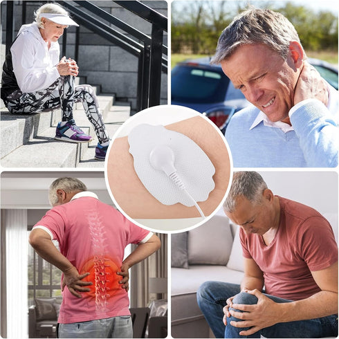 20 Pieces TENS Unit Replacement Pads - Universal 3.5mm Snap-on High Conductivity Electrodes for TENS