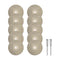 10pcs Diamond Cutting Wheel 35mm Full Sand Diamond Wheels Cut Off Discs with 2pcs 3mm Mandrel for Rotary Tools