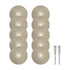 10pcs Diamond Cutting Wheel 35mm Full Sand Diamond Wheels Cut Off Discs with 2pcs 3mm Mandrel for Rotary Tools