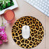 Mouse Pad and Coffee Coaster, Non-Slip Rubber Gaming Mouse Pad, Leopard Print