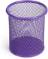 Tamaki Pen Holder Cup for Desk, Wire Mesh Pencil Cup Holder for Desk Office Pen Organizer (Purple)
