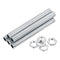 MECCANIXITY Lamp Pipe, 3.54 Inch Long M10 All Thread Extension Rod for Chandelier