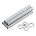 MECCANIXITY Lamp Pipe, 3.54 Inch Long M10 All Thread Extension Rod for Chandelier