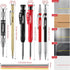 Hiboom 10 Pack Carpenter Pencil Set, 4 Colorful Solid Carpenter Pencils with Sharpener