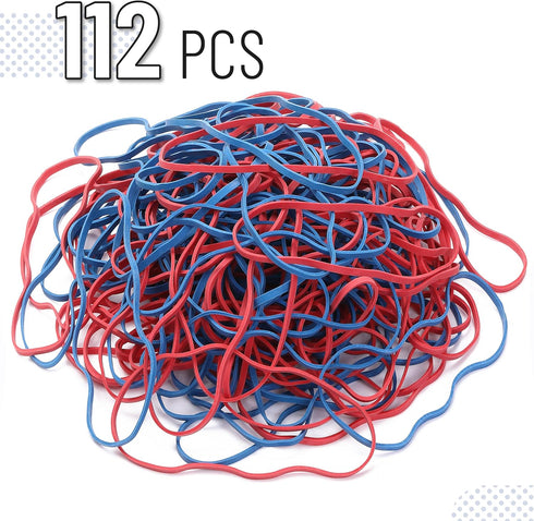 Mr. Pen Large Rubber Bands, 110 Pack, Blue and Red, Extra Large Office Supplies