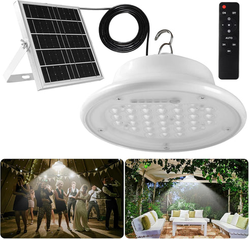 ABZXT Solar Pendant Light Shed Light Lighting Day and Night Auto Dusk