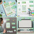 We Grow When Things are Hard Sticky Notes Set, 550 Sheets, Cute Cactus Shaped Memo Pads, Back to School Office Supplies