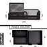 Desk Organizers Mesh Pencil Holder,3 Compartments Black Mesh Pen Holder Storage for Office Desk Accessories