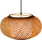 YUASDUU Rattan Pendant Light, Boho Pendant Light Bamboo Pendant Light Handmade Woven Pendant