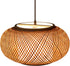 YUASDUU Rattan Pendant Light, Boho Pendant Light Bamboo Pendant Light Handmade Woven Pendant
