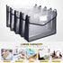 Plastic File Folders, Waterproof Transparent Expandable File Organizer, Large Capacity A4B4 Wallet, 5 Pack