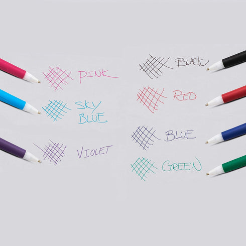 Pentel GlideWrite Ballpoint Pens, Bulk Pack of 12 BLACK Ink Pens, 1.0mm Retractable Barrel Design