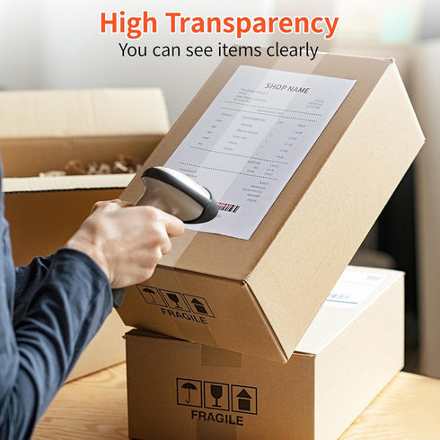 JARLINK 18 Rolls Clear Packing Tape Refills with 3 Dispensers, Heavy Duty 2.7mil Thick, 1.88" Wide, 55 Yards Each