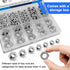 ZQZ 145 M3 M4 M5 M6 M8 M10 M12 Set PCS Assorted Stainless Steel Hex Nuts Assortment Kit Metric Hex Nut Hardware