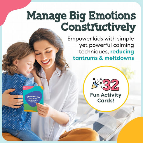 Mindfulness Cards for Kids - Social Emotional Learning Tools, Coping Skills, Self-Regulation Flash Cards, Therapy