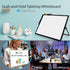 Large Magnetic Dry Erase White Board 12"X16" with Black Frame, Stand, 8 Markers, 4 Magnets, Eraser for Office