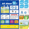 SkilLify Alphabet Learning Pocket Chart, Circle Time Learning Center Alphabet Flash Cards ABC