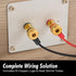 InstallGear 4 Gauge AWG Pure Copper Lugs Ring Terminals Connectors with Heat Shrink, 10 Pack