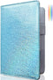 Mymazn Holographic Glitter Waitress Book Organizer for Server Wallet, Guest Check Book Serving, Glitter Blue